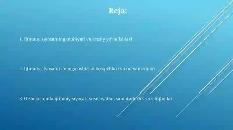 Ishtimoiy siyosat konsepsiyasi asosiy bosqichlari 2