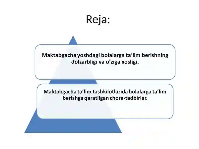 Maktabgacha yoshdagi bolalarga ta’lim berishning o’ziga xosligi 2