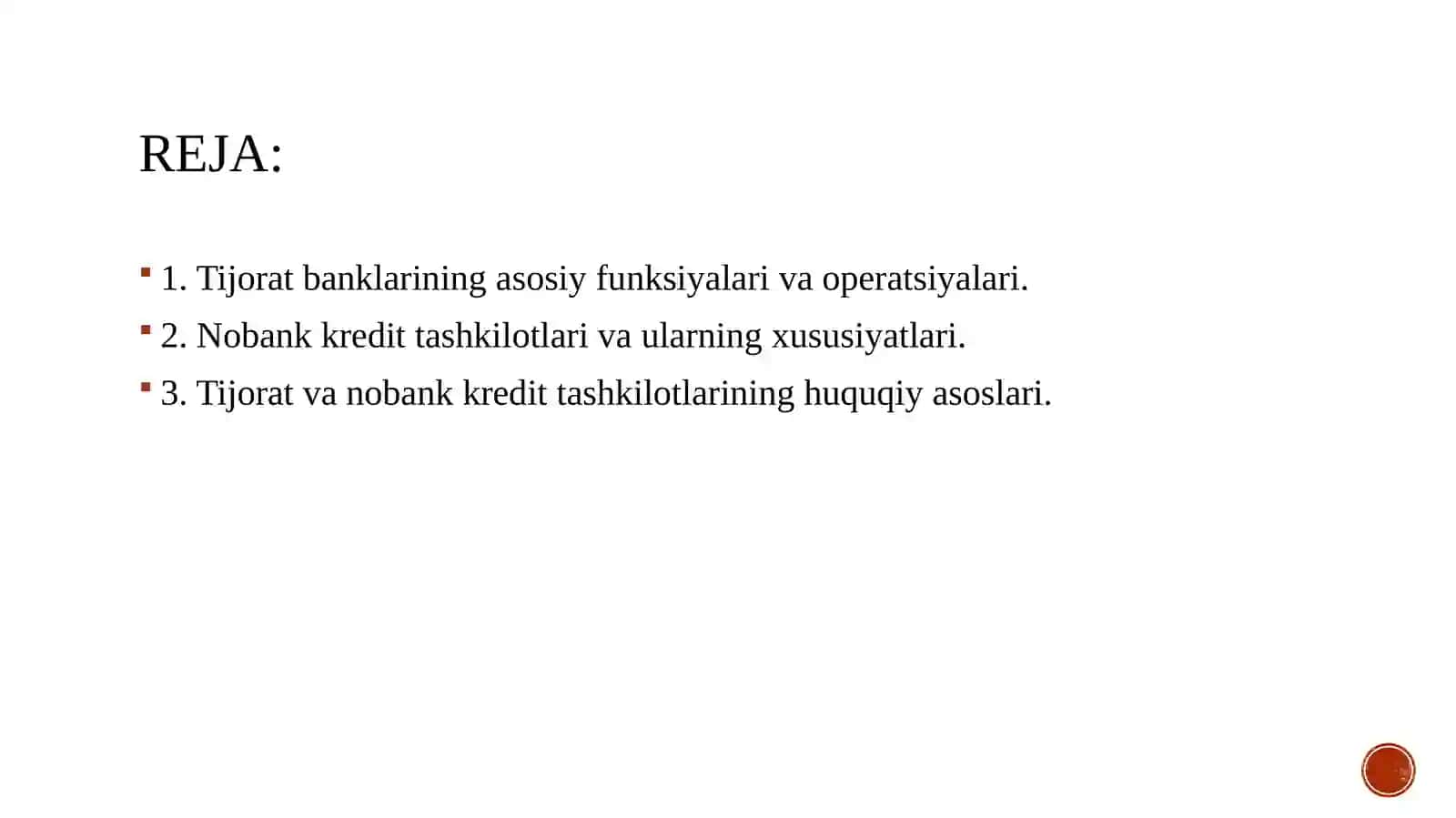 Tijorat banklarining funksiyalari va operatsiyalari 2