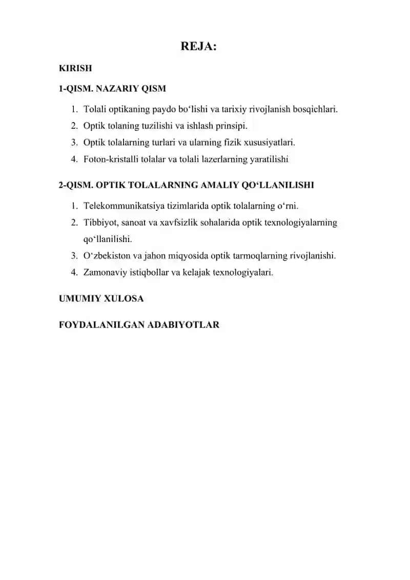 Tolali optikani rivojlanish tarixi 2