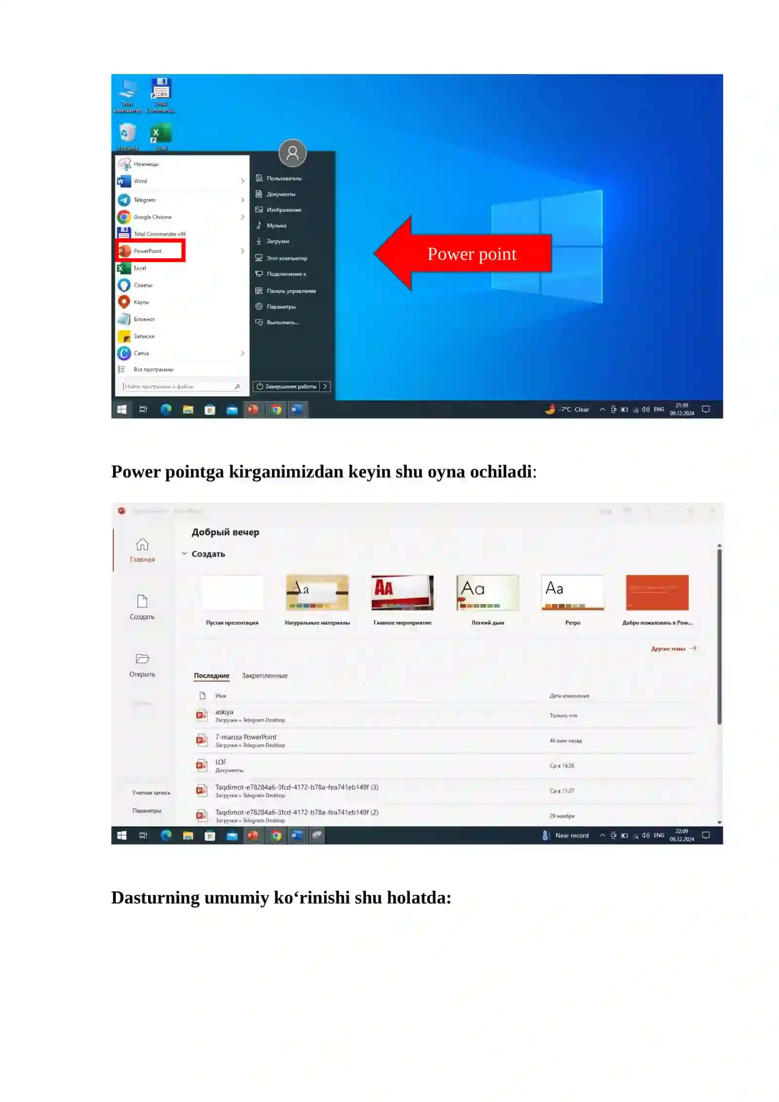 PowerPoint dasturi haqida tushuncha 2
