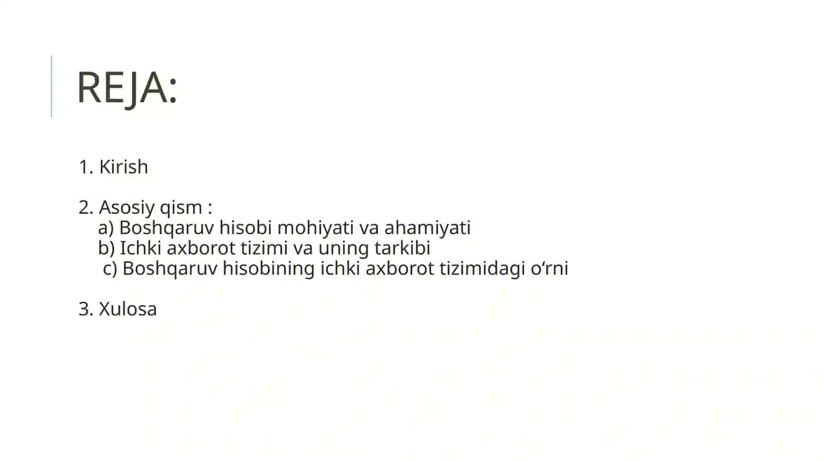 BOSHQARUV HISOBINING ICHKI AXBOROT TIZIMIDAGI O‘RNI 2