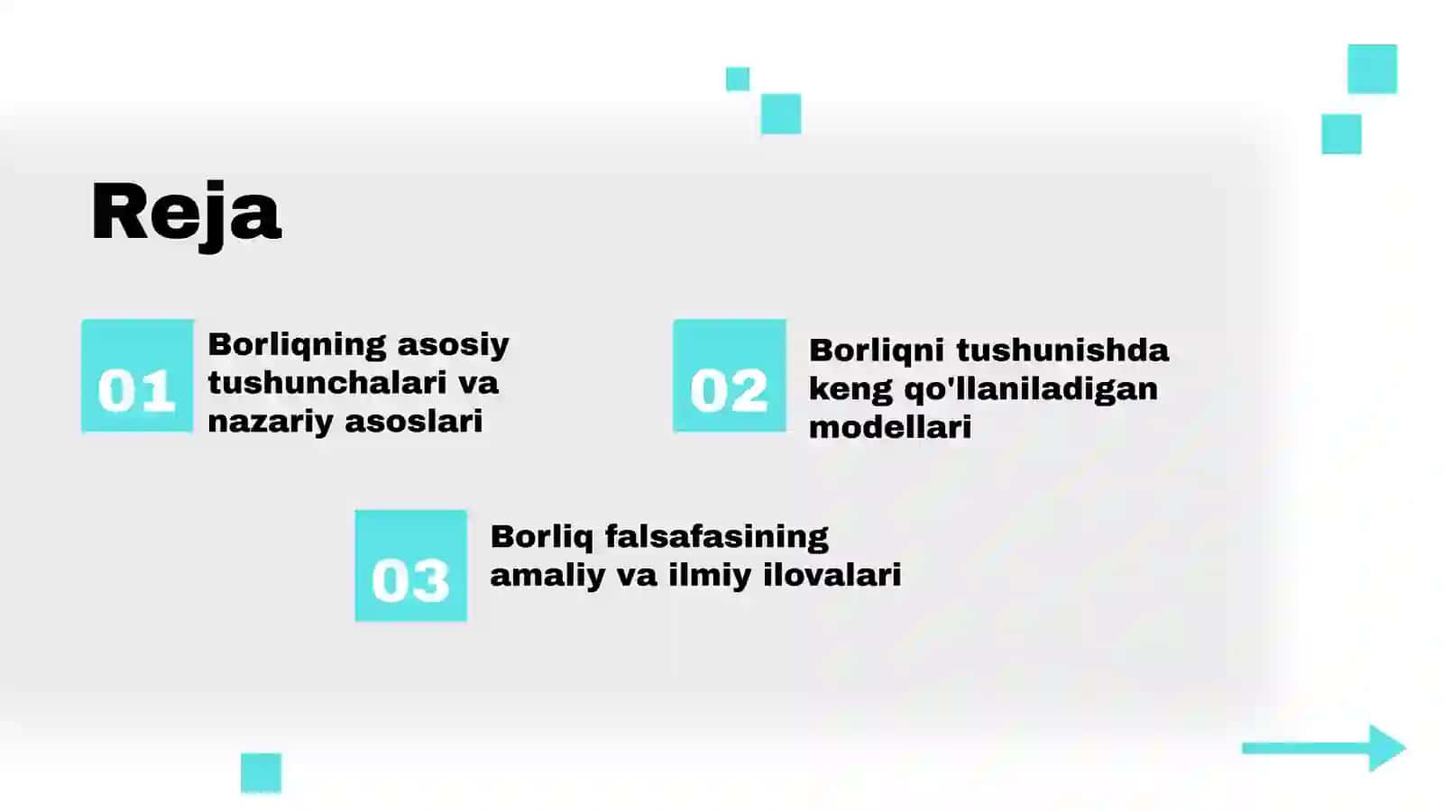 Borliq falsafasi(Ontologiya) 2