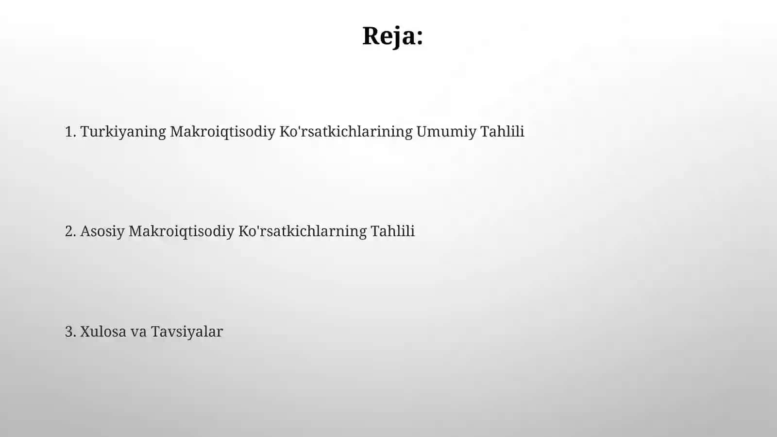 Turkiyamakroiqtisodiyko'rsatkichlaritahlili 2