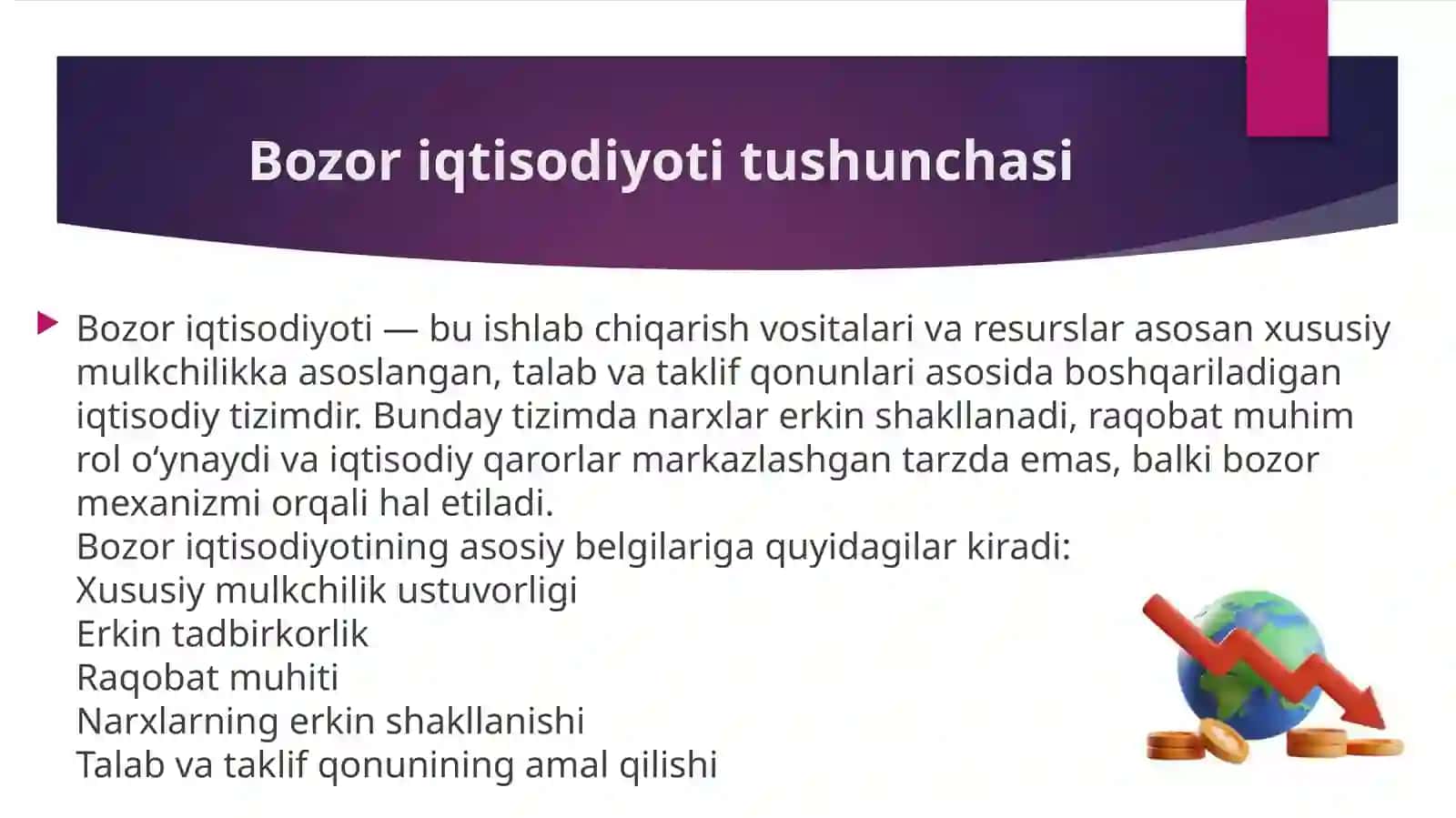 Bozor iqtisodiyotiga oʻtish davri va uning Oʻzbekistondagi xususiyatlari 2