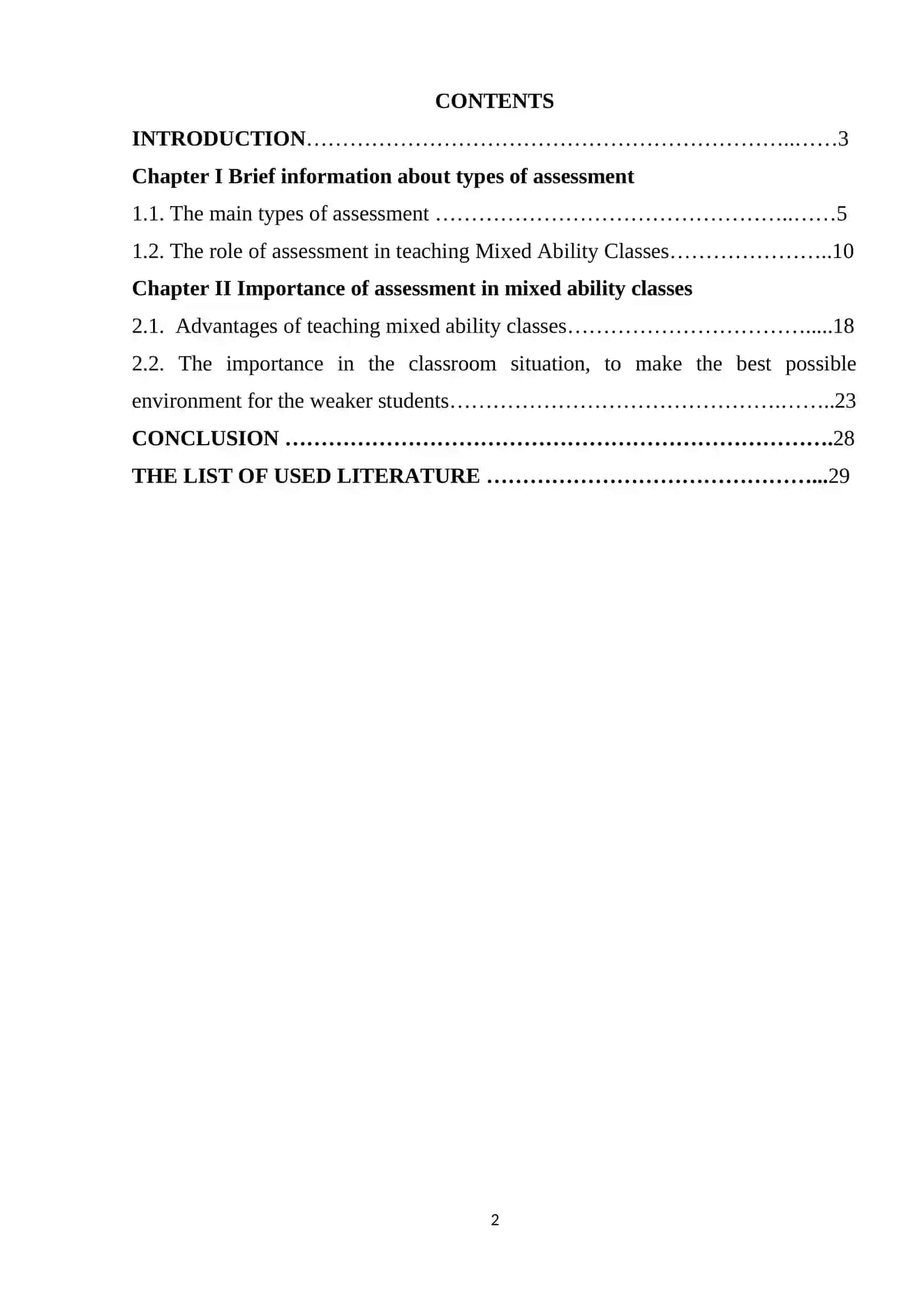 Alternative types of assessment 2