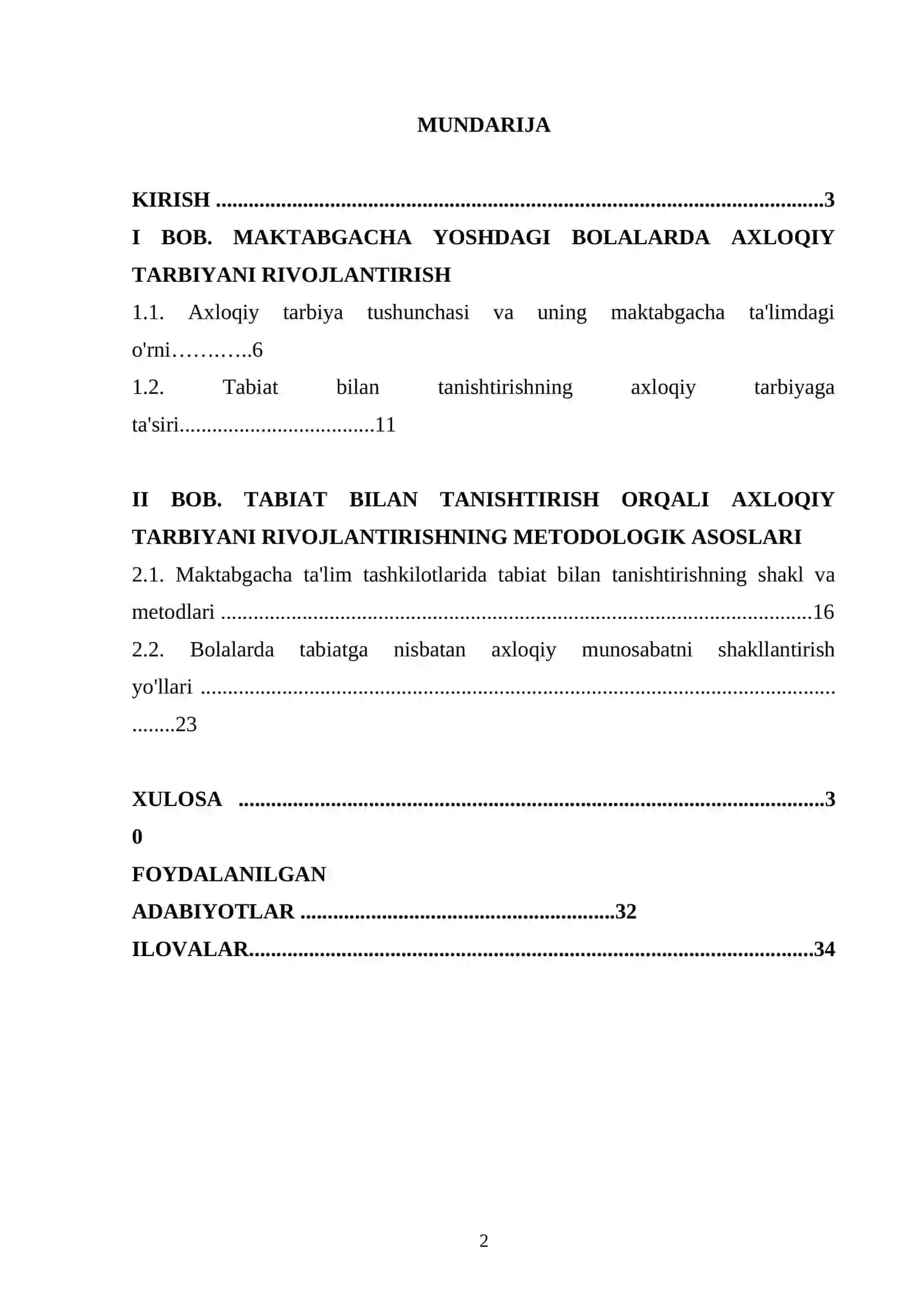 Tabiat bilan tanishtirish orqali maktabgacha yoshdagi bolalarda axloqiy tarbiyani rivojlantirish 2