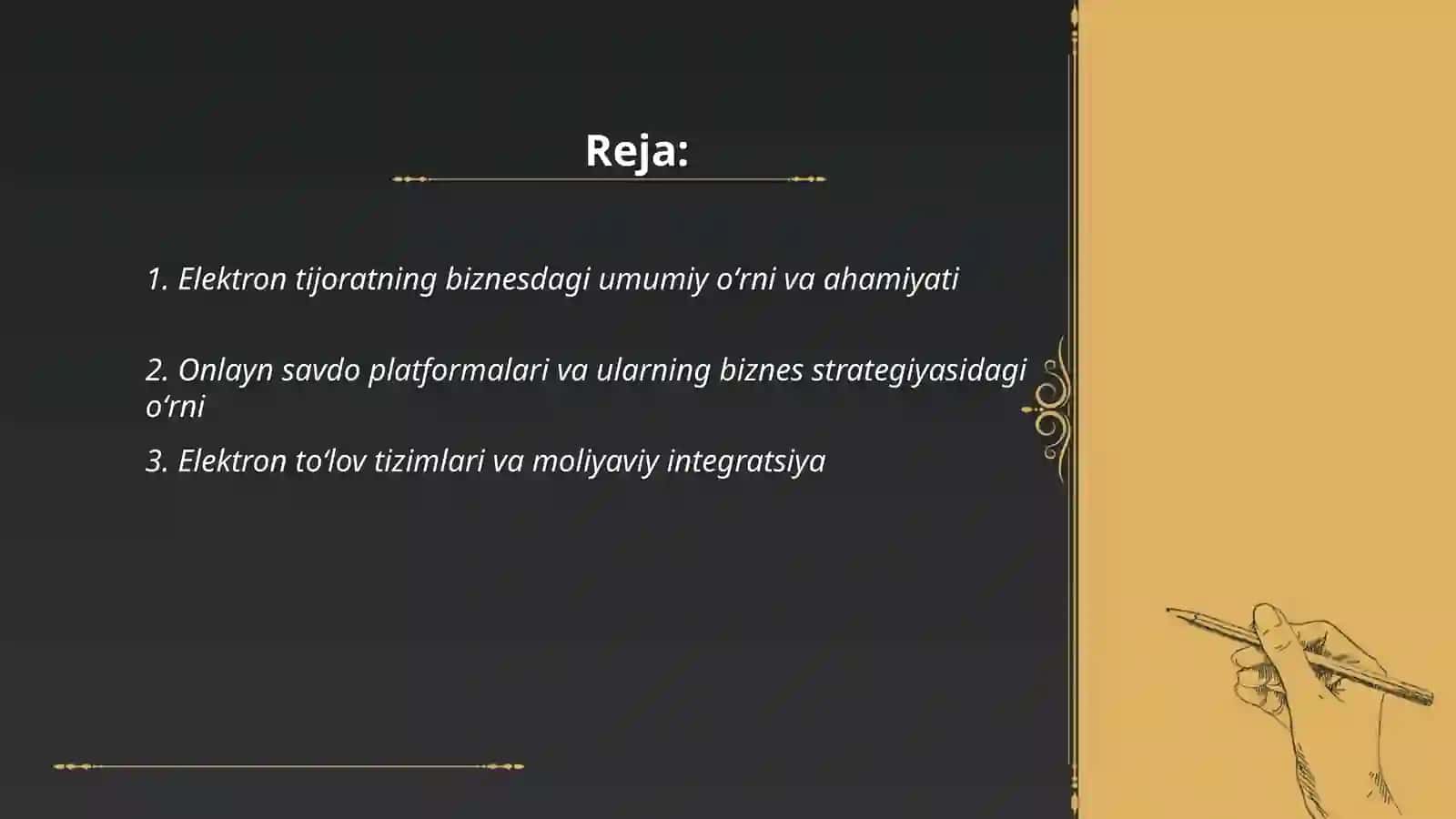 Biznesda elektron tijoratning oʻrni 2