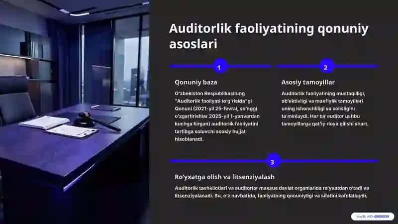Majburiy auditorlik tekshiruvi va uni tashkil etish masalalari 2