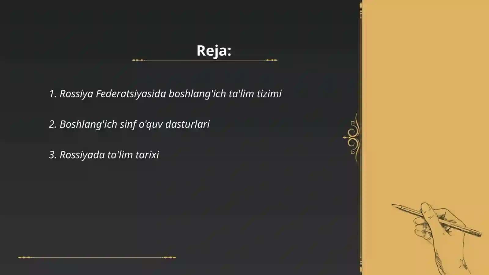 Rossiya Federatsiyasida boshlang'ich ta'lim 2