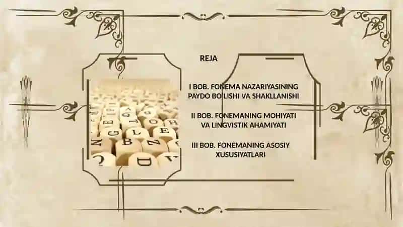 Fonema nazariyasining paydo bo'lishi. Fonemaning asosiy xususiyatlari 2