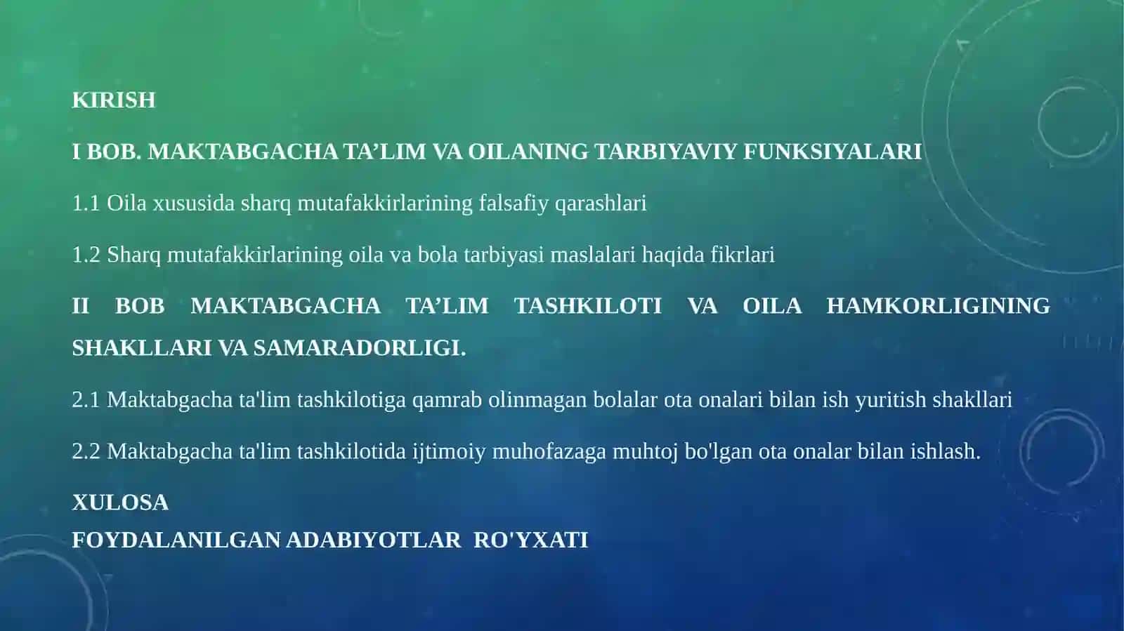 Bolani tarbiyalashda maktabgacha ta'lim tashkiloti va oila hamkorligining o'rni 2