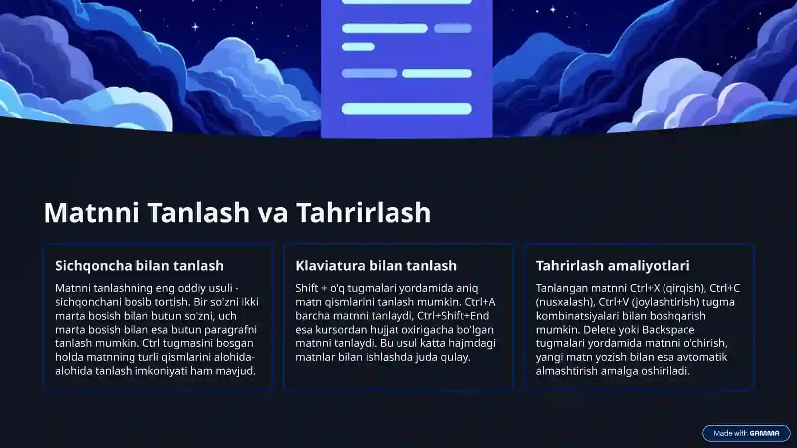 Wordda Matn va Sahifa Maketini Formatlash 2