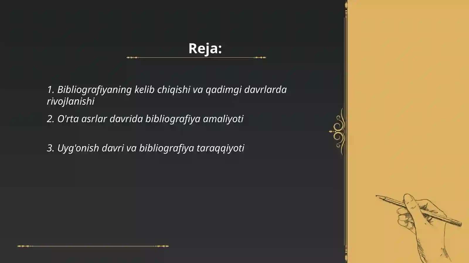 Bibliografiyaning tarixi va kelib chiqishi 2