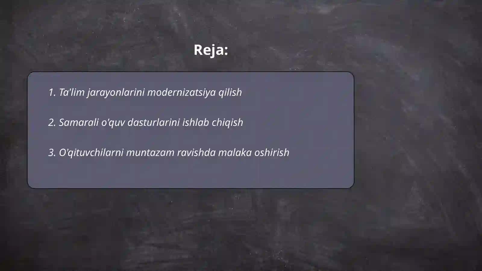 Ta'lim jarayonlarini modernizatsiya qilish 2