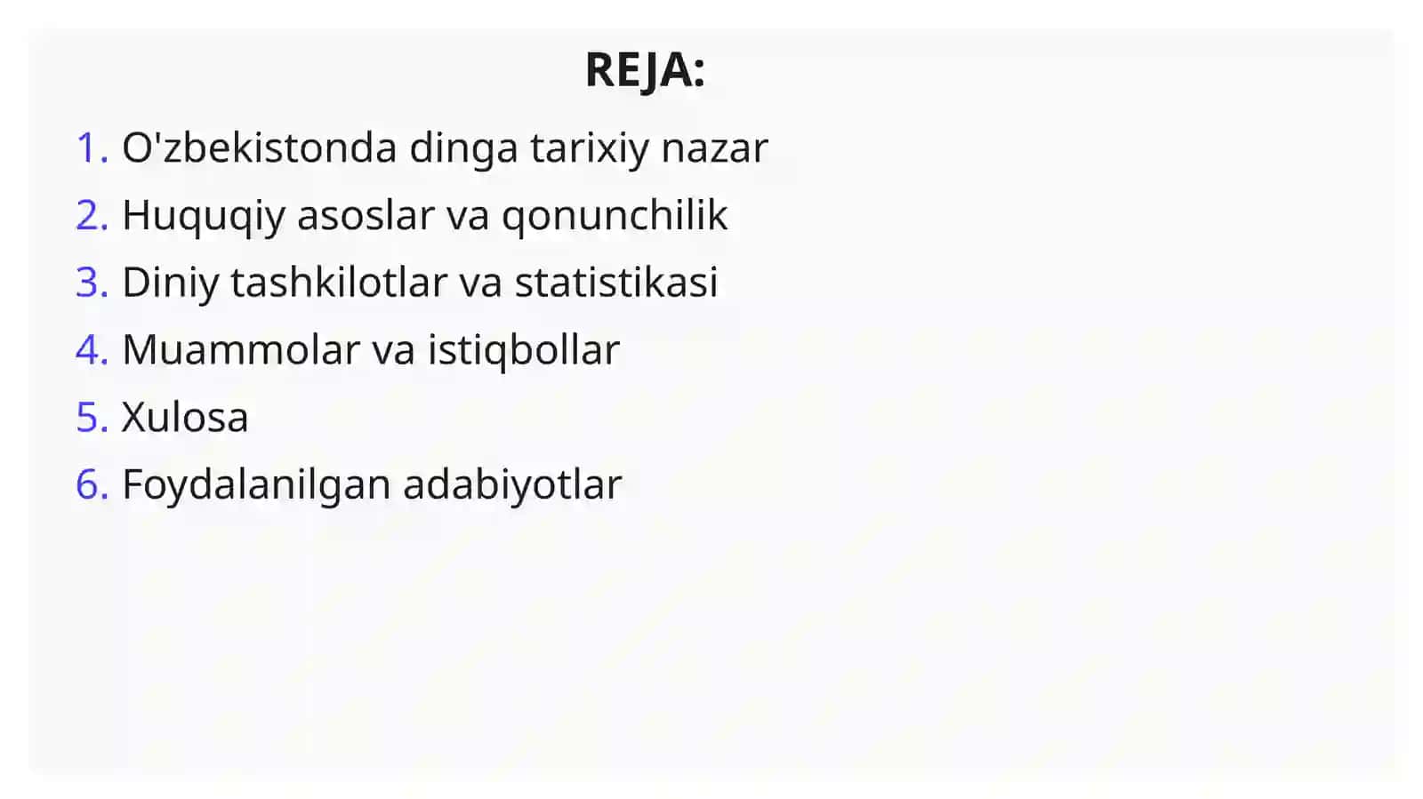 O'zbekistonda Din va Diniy Tashkilotlarga Munosabat 2