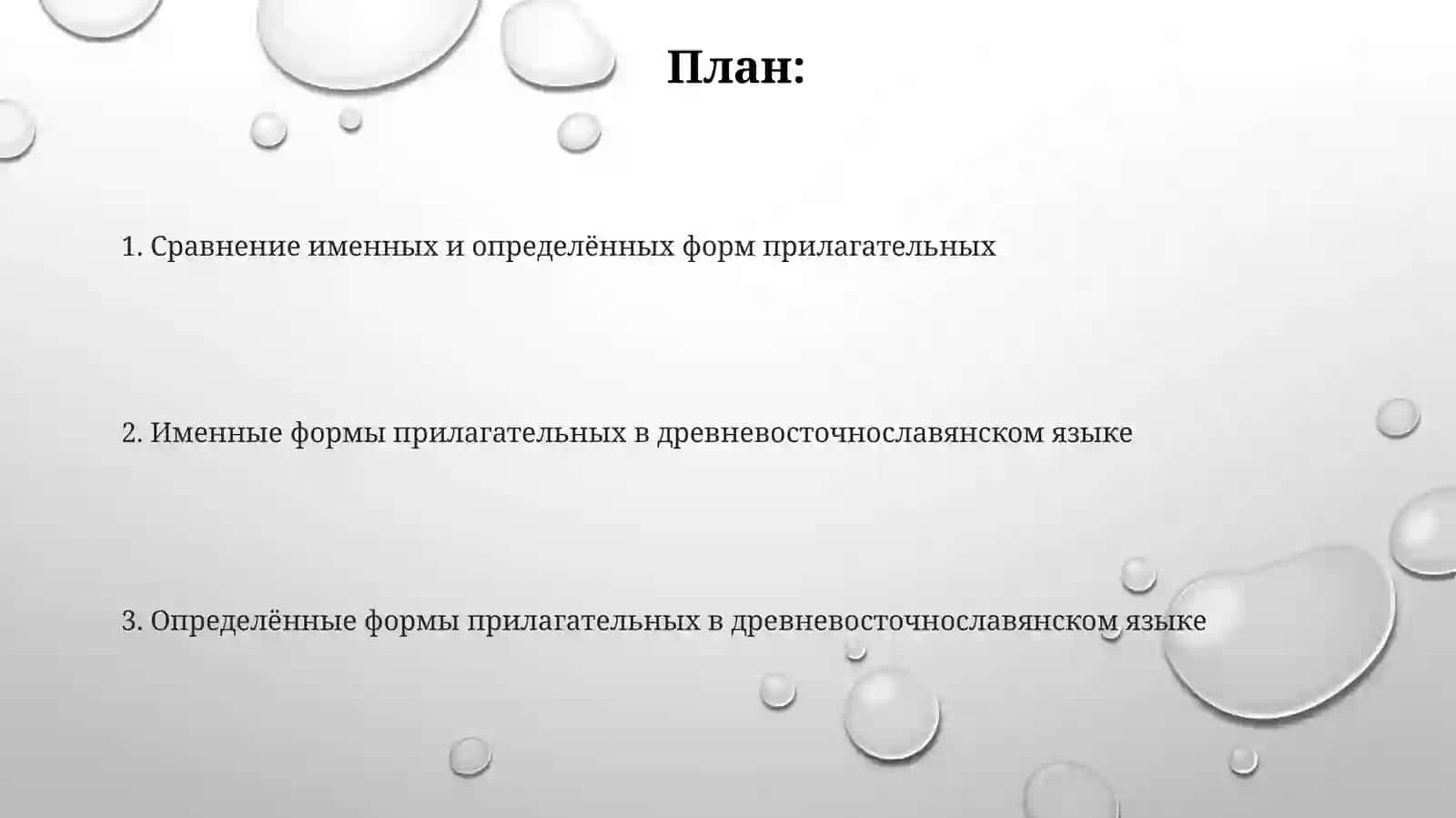 Имя прилагательное в древнерусском языке. Именные и членные формы 2