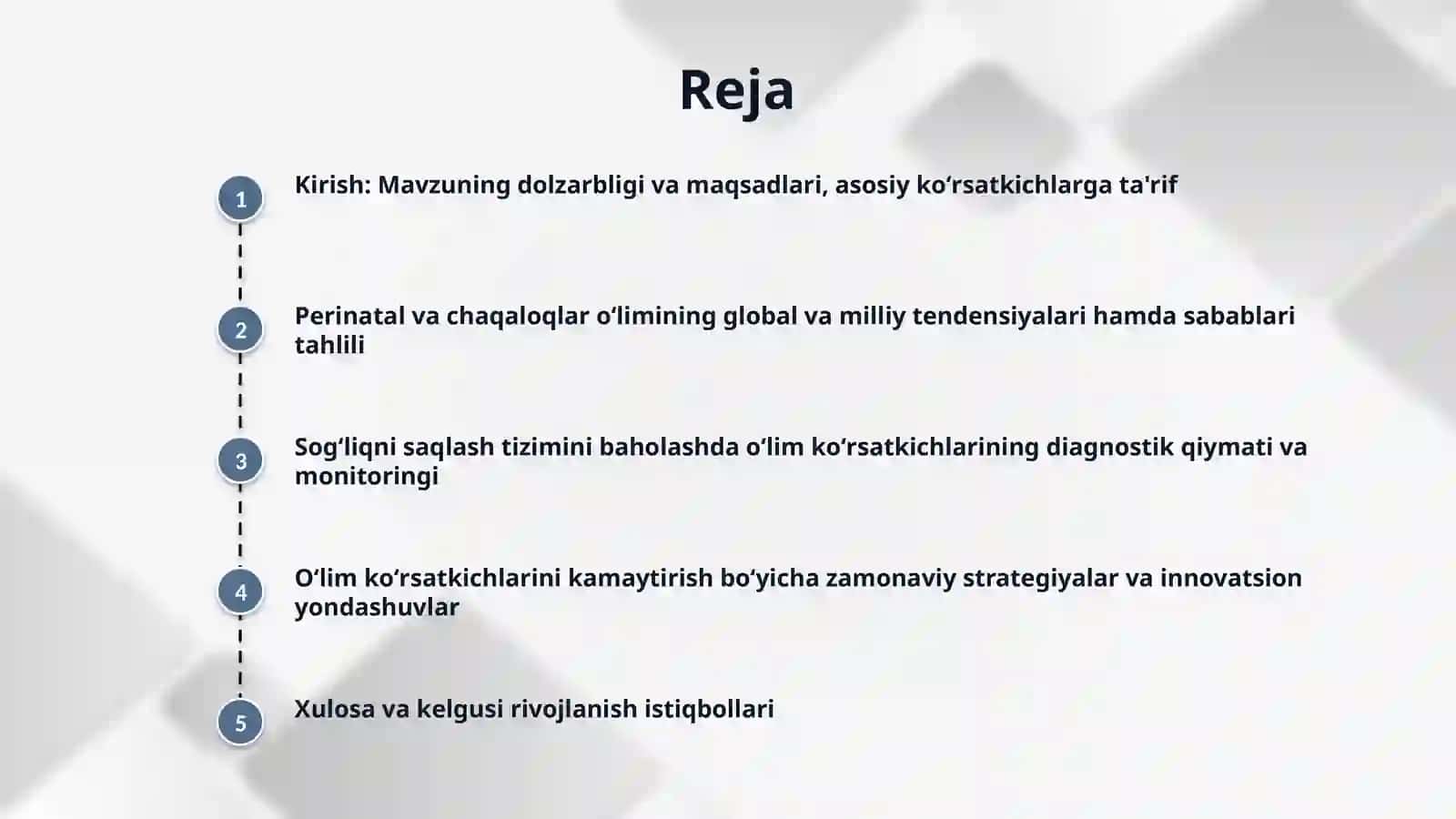 Bolalar va perinatal bolalar oʻlim koʻrsatkichlari va ularni ahvoli salomatligiga baho berishdagi ahamiyati 2