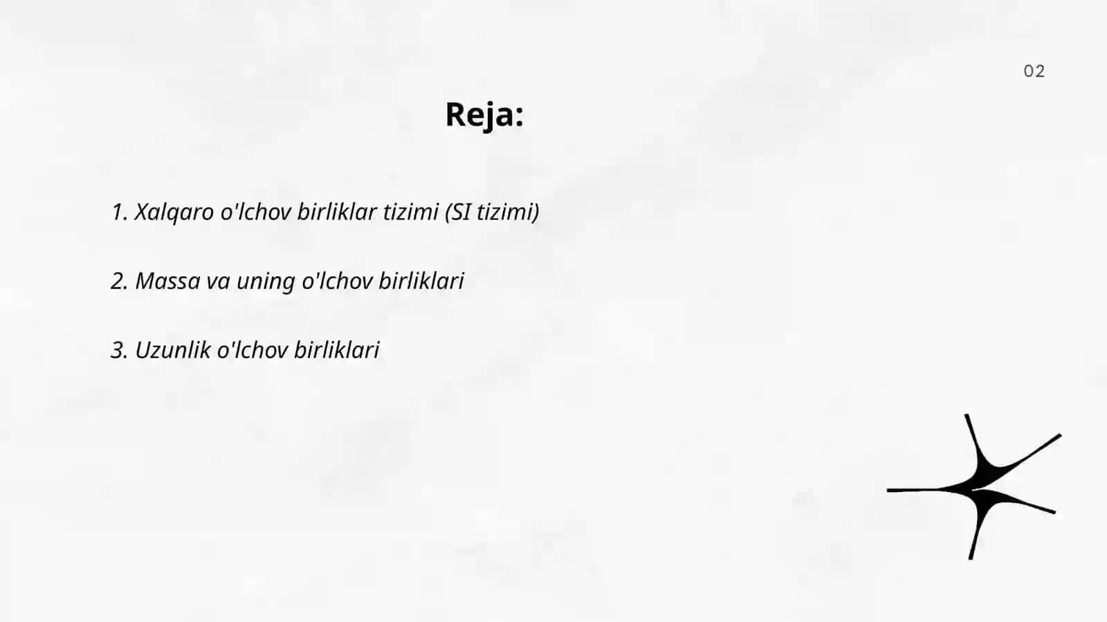 Xalqaro o'lchov birliklar tizimi (SI tizimi) 2