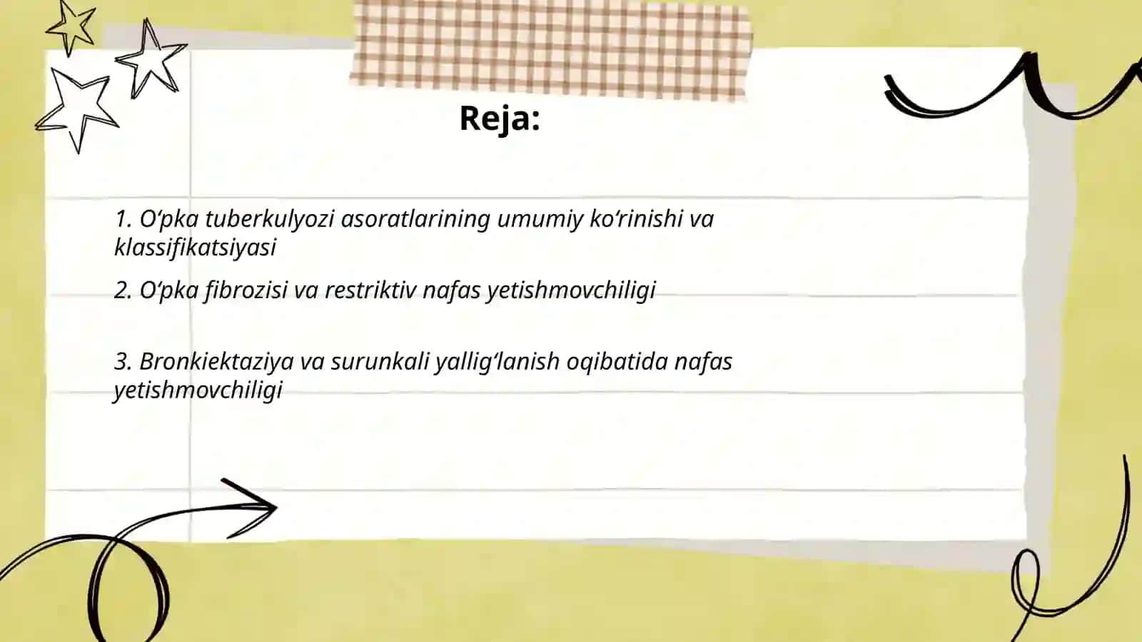 O‘pka tuberkulyozi asoratlari. Tuberkulyoz bilan kasallangan bemorlarda nafas yetishmovchiligi 2