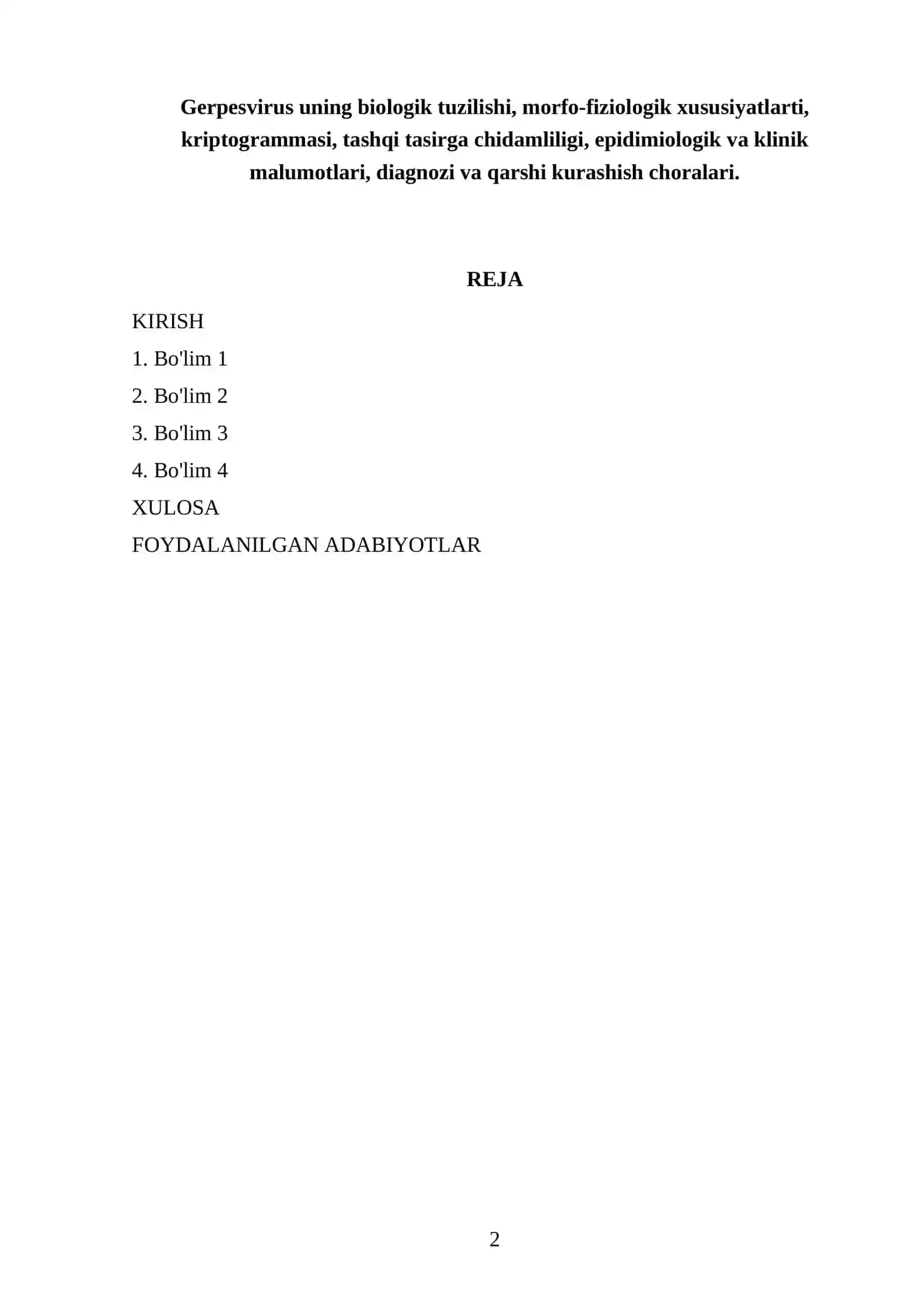 Gerpesvirus uning biologik tuzilishi 2