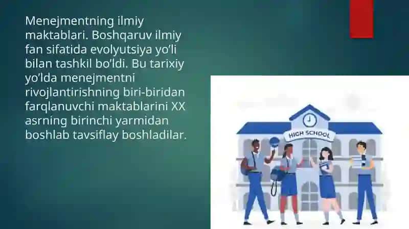 Menejment ilmiy maktablari 2