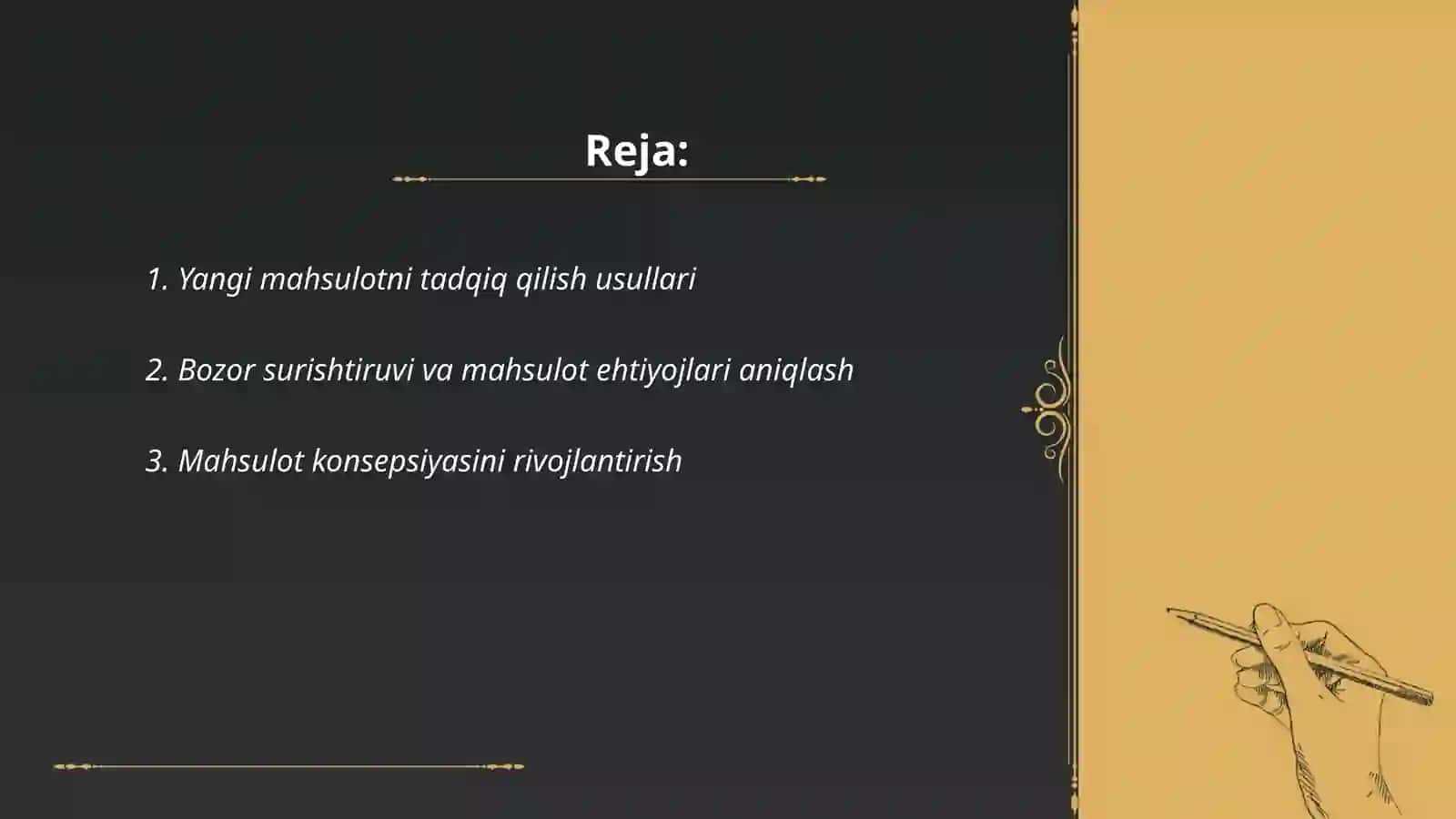 Yangi mahsulotni ishlab chiqish va mahsulotning hayot 2