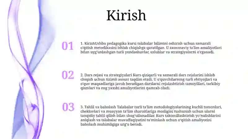 Pedagogika Kollejida Amalga Oshiradigan O'Quv Metodik Ishlarni O'Ganish Reja Va Bayonomalar Bilan Tanishish Hamda Tahlil Qilish 2