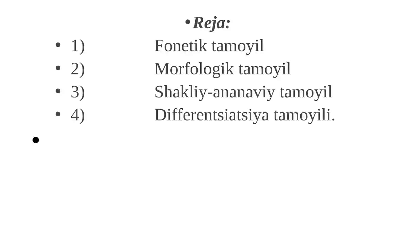 ORFOGRAFIYA (IMLO) O’ZBEK IMLOSI VA UNING ASOSIY TAMOILLARI 2