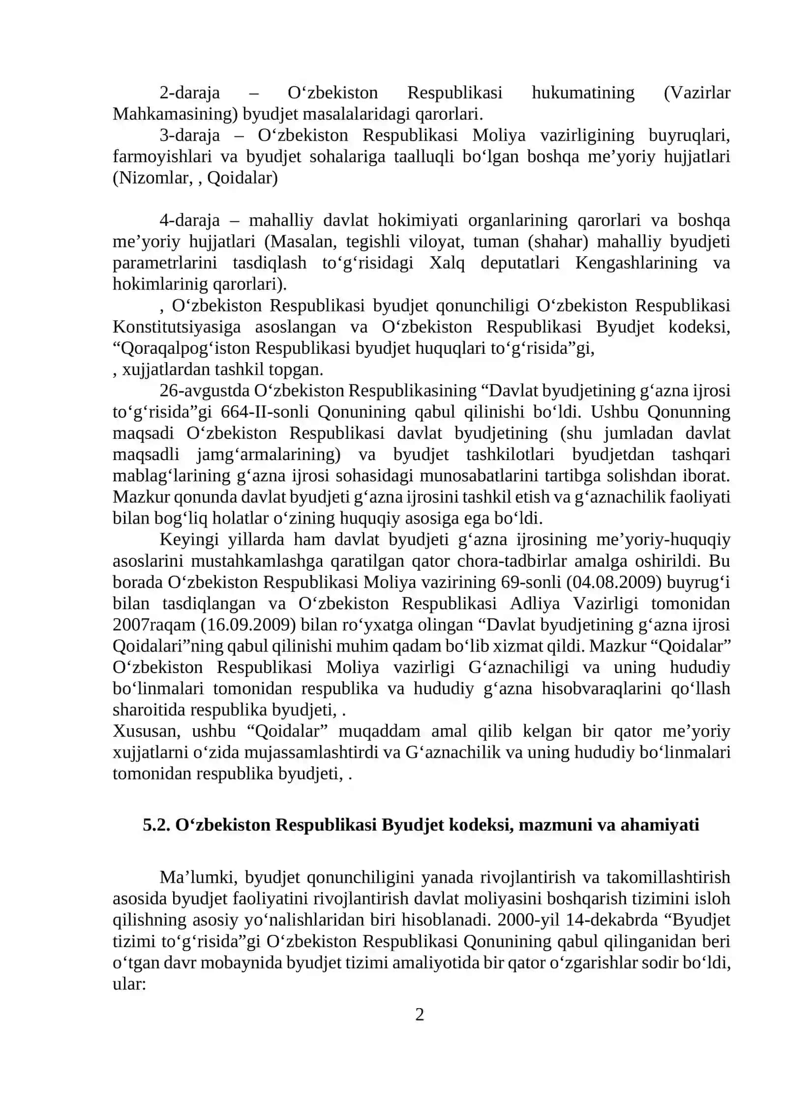 BOB. DAVLAT MOLIYASI AMAL QILISHINING HUQUQIY ASOSLARI 2