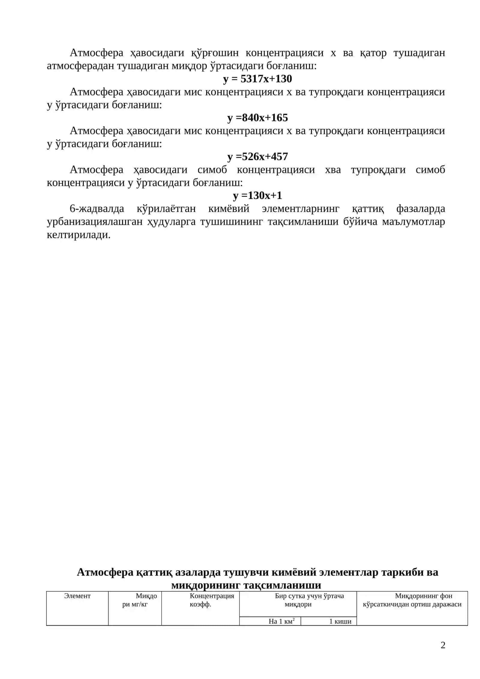 Захарли моддаларнинг тупроқ ва ўсимликларга таъсирини экспертиза қилиш 2