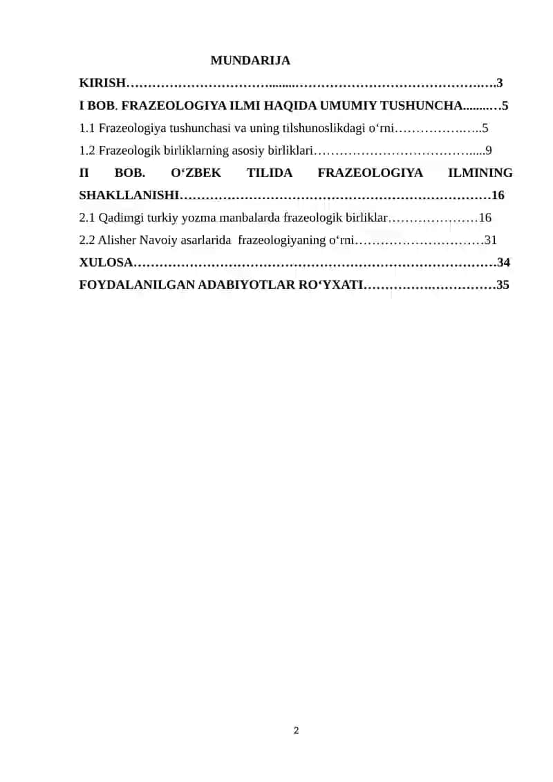 OʻZBEK TILI FRAZEOLOGIYASI ILMINING SHAKLLANISHI VA TAKOMILLASHUVI 2
