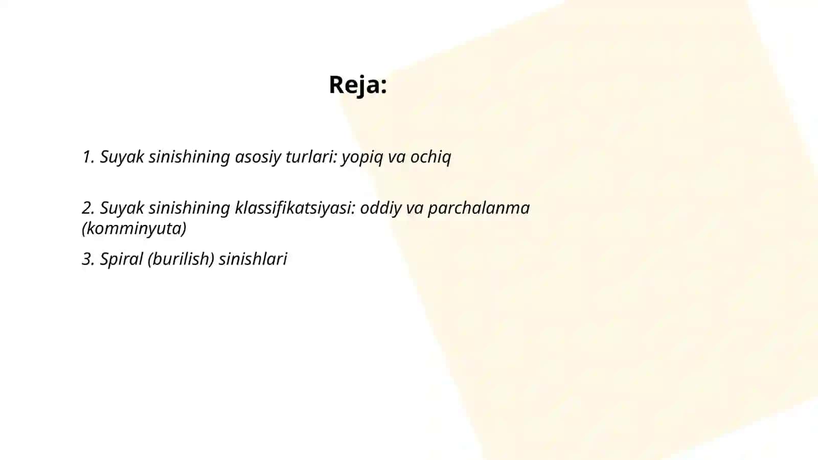 Suyaklarni sinish tur lari va Qon ketish turlari 2
