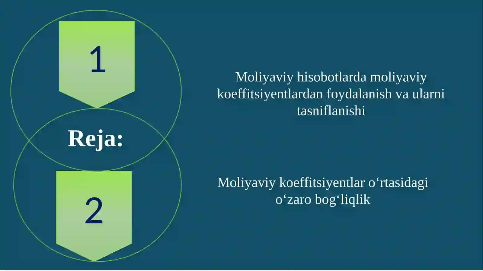 Moliyaviy hisobotlarda moliyaviy koeffitsiyentlardan foydalanish 2