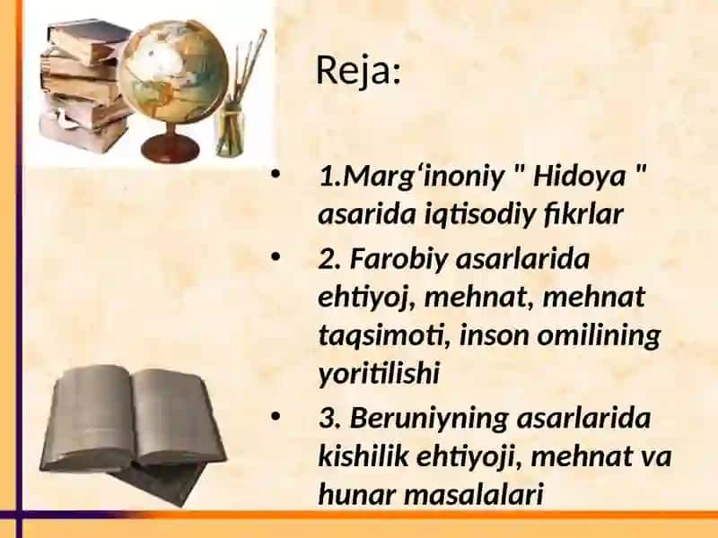 O'RTA ASR DAVRIDAGI IQTISODIY TALIMOTLAR 2
