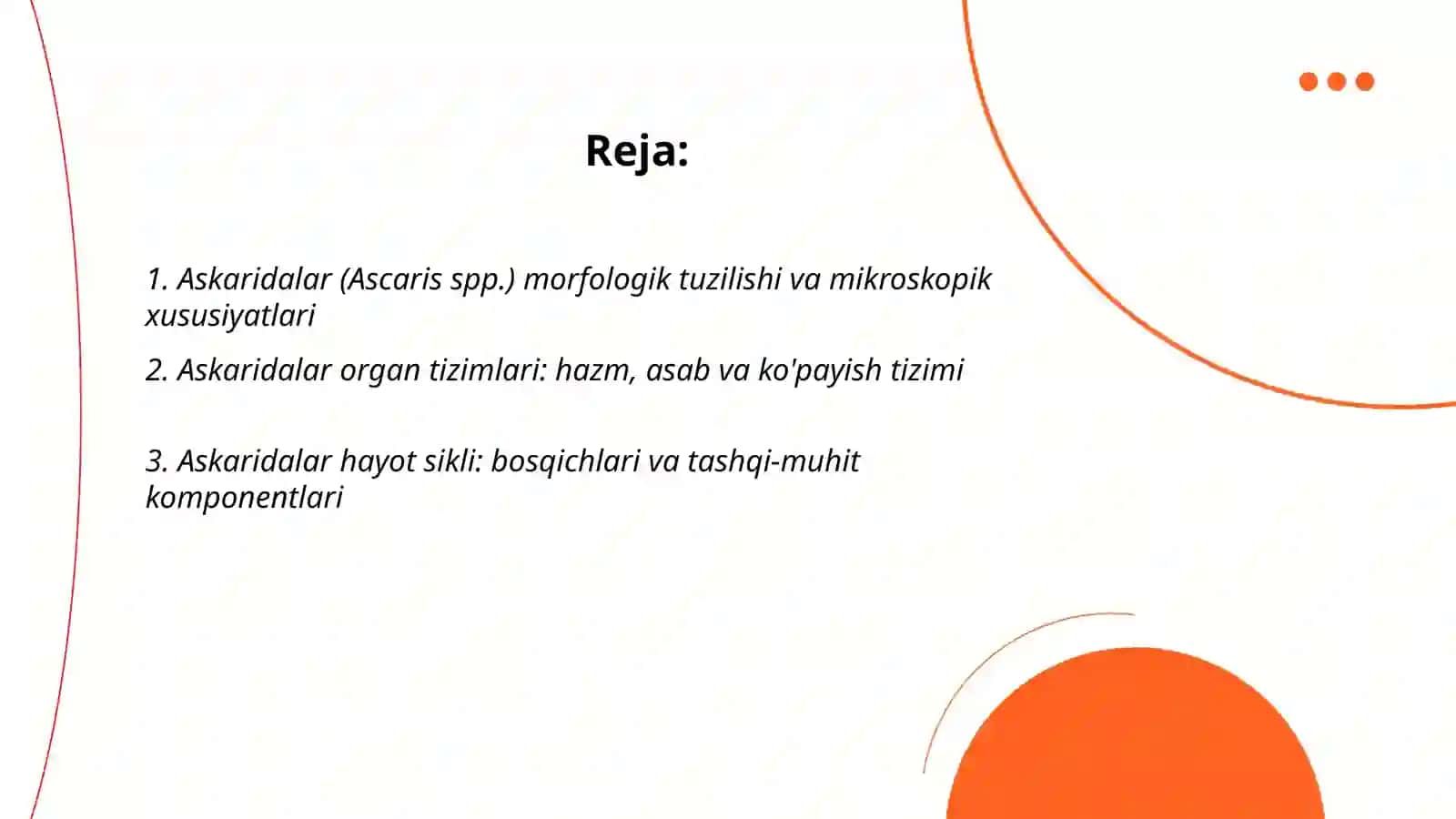 Askaridalar tuzilishi va hayot sikli ularning chorvachilik va tibbiyotdagi ahamiyatini tahlil qilish 2