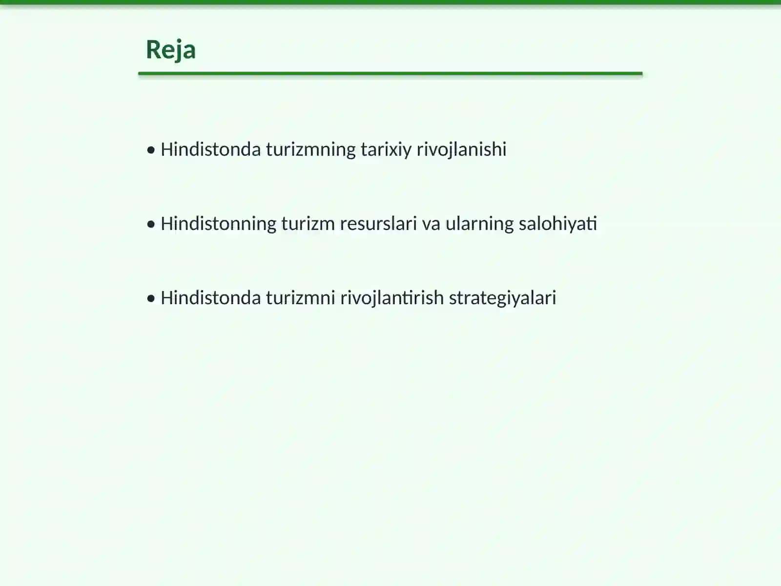 Hindistonda turizmning rivojlanish istiqbollari 2