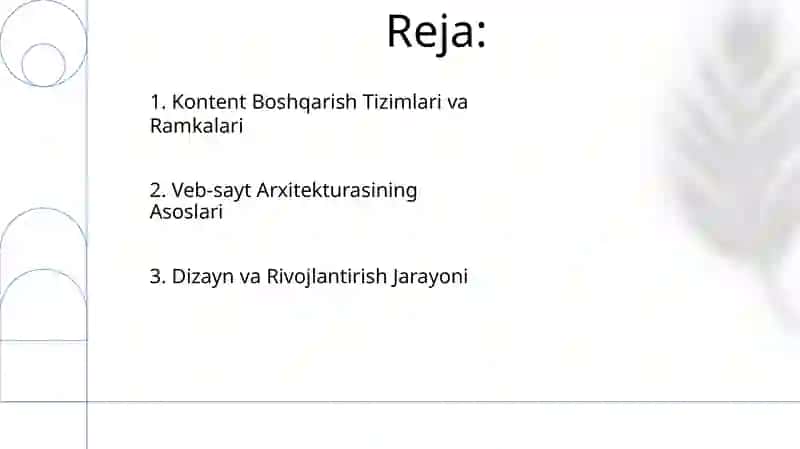 Veb-sayt Arxitekturasining Asoslari 2
