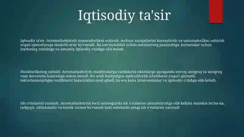 Japayonlarni Avtomatlashtirishning Axamiyati 2