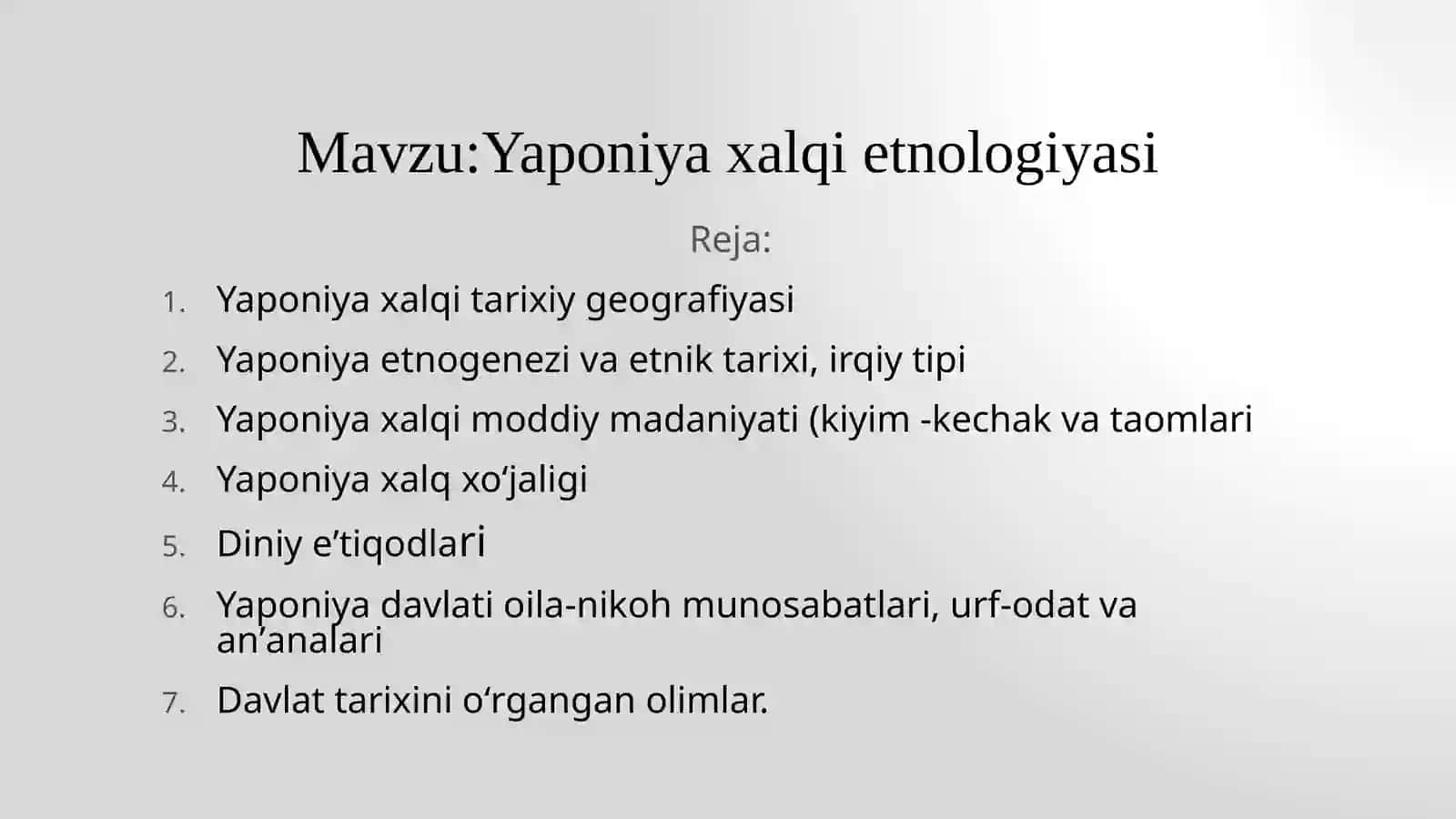 yaponiya etnologiyasi 2