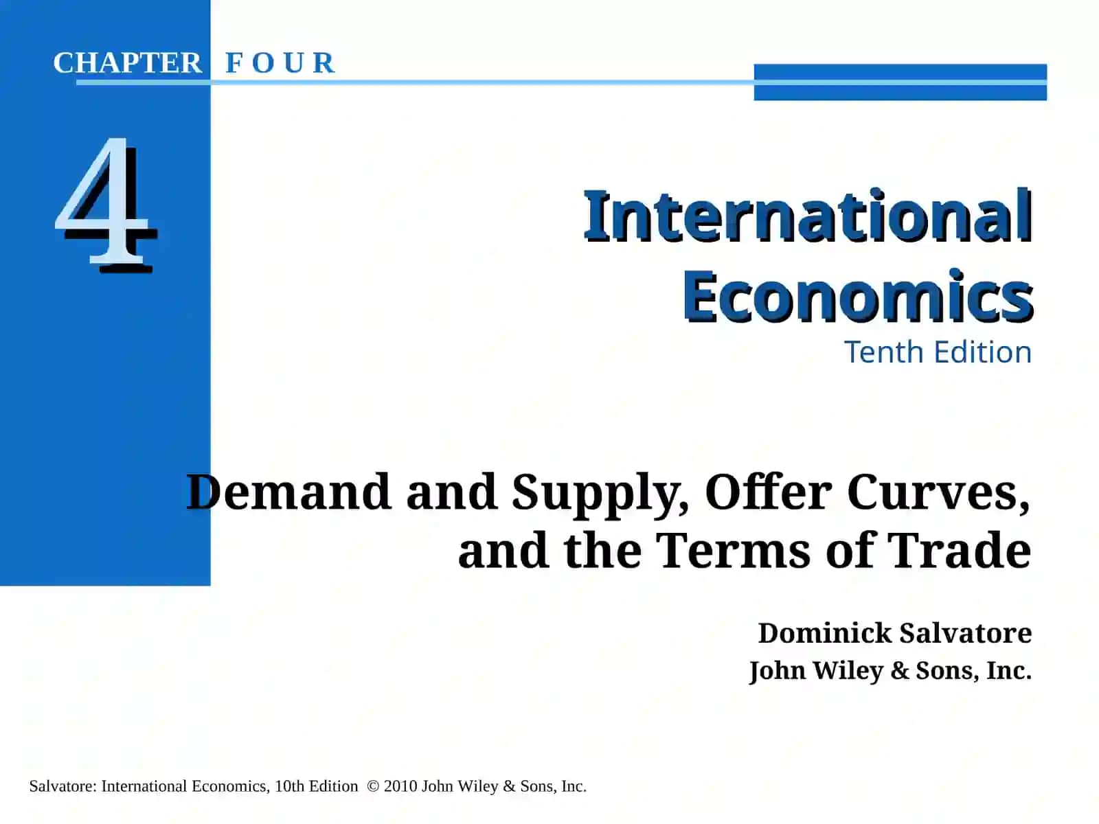 Demand and Supply, Offer Curves, and the Terms of Trade 2