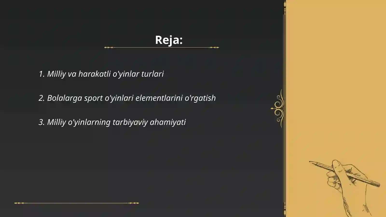 Milliy va harakatli o'yinlar orqali sport o'yinlari elementlarini o'rgatish 2