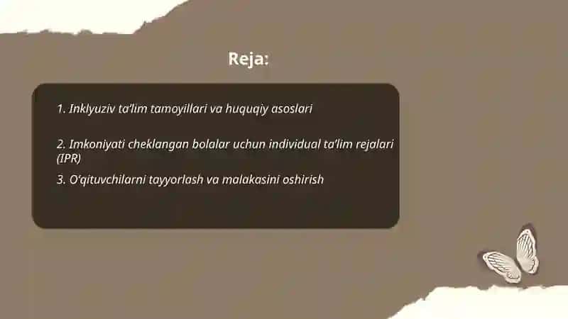 Imkoniyati cheklangan bolalarni inklyuziv taʼlim muassasalarida oʻqitish 2