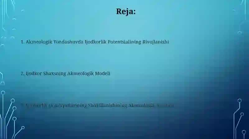 Akmeologik Yondashuvda Ijodkorlik Potentsialining Rivojlanishi 2