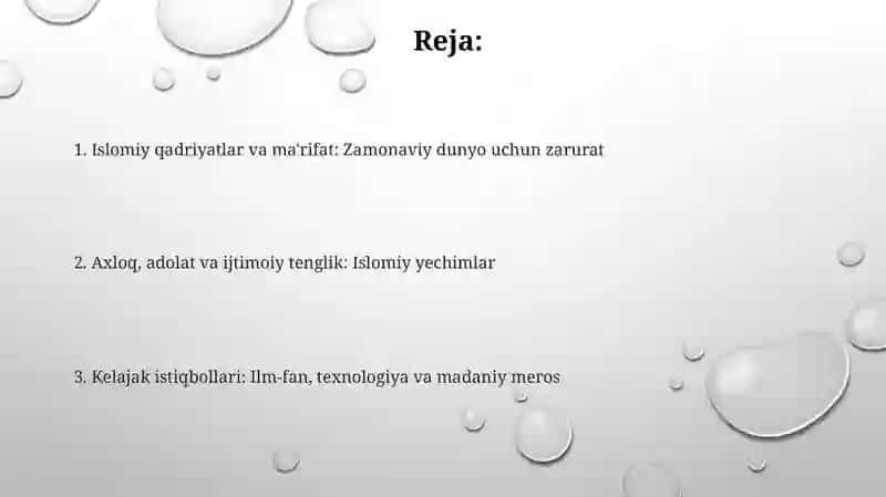 Islom qadriyatlari va ma'rifatining hozirgi davrdagi ahamiyati 2