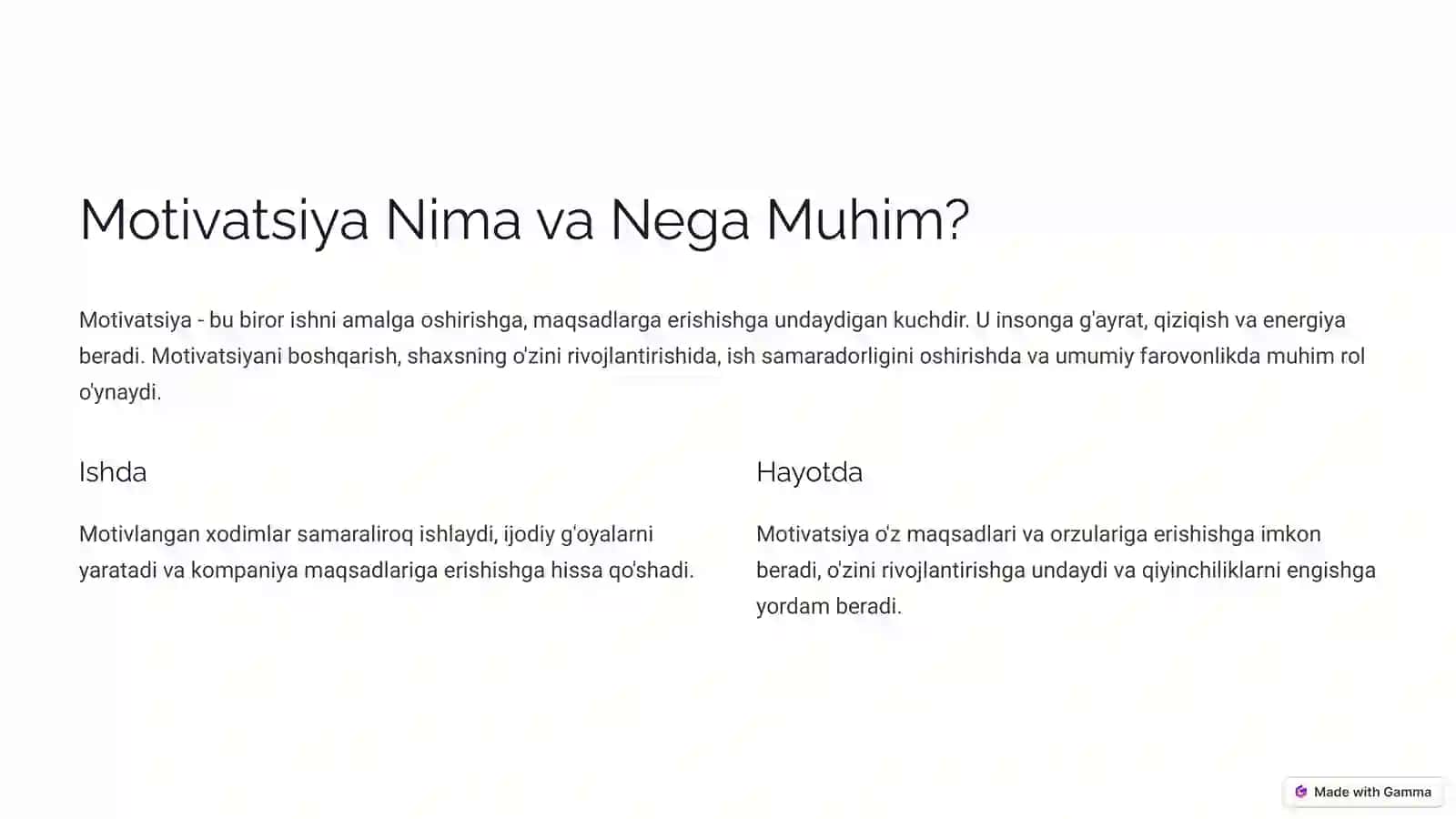 Motivatsiyani Boshqarish: Muvaffaqiyatning Kaliti 2