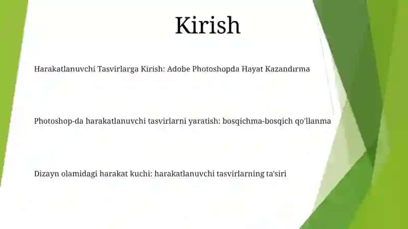 Adobe Photoshop Dasturida Harakatlanuvchi Tasvirlar Hosil Qilish 2