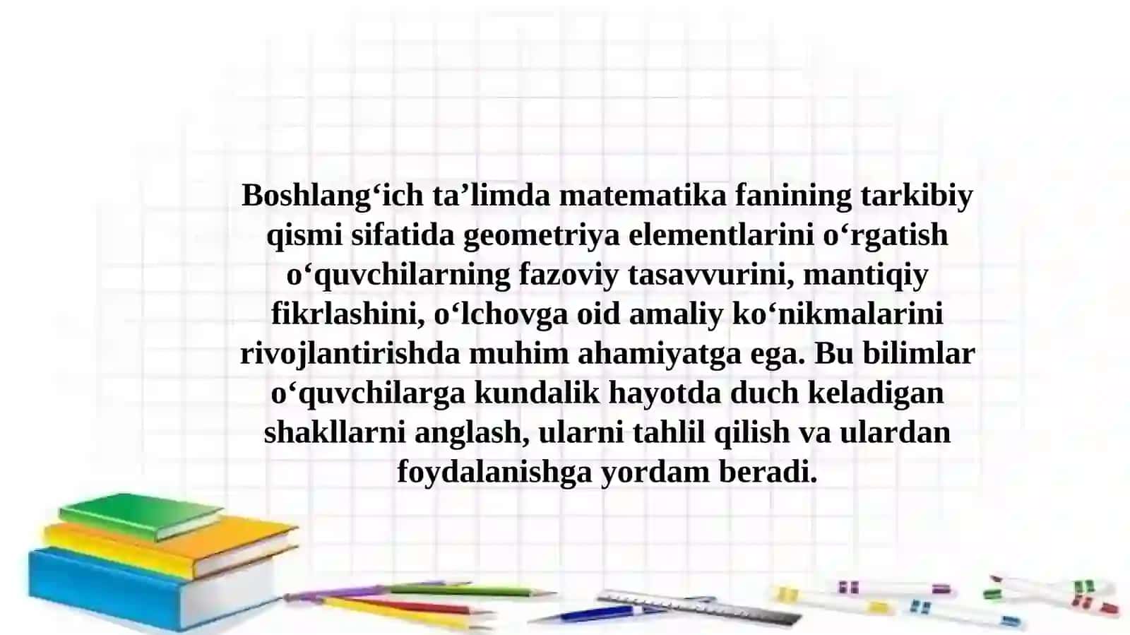 Boshlang‘ichsinflardageometriyaelementlarinio‘rgatishmetodikasi 2