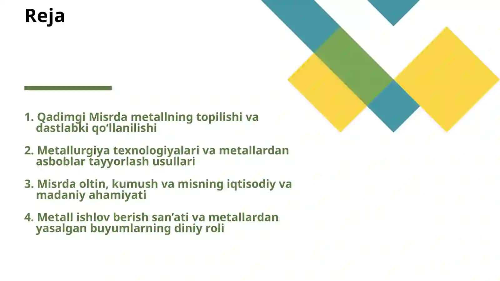 QADIMGI MISIRDA METALL 2