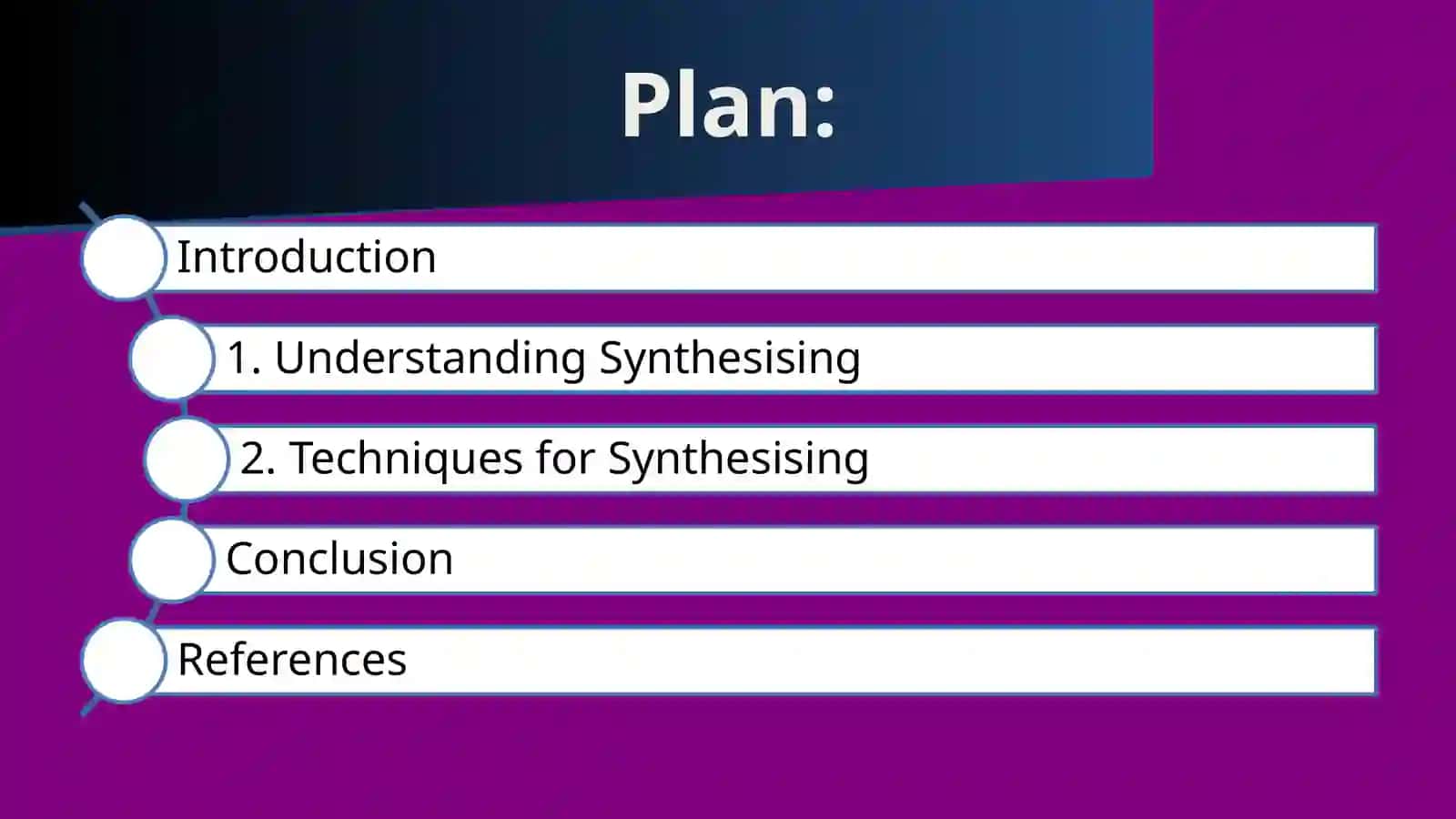 Synthesising information 2